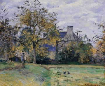 La casa de Piette en Montfoucault 1874 Camille Pissarro paisaje Pinturas al óleo